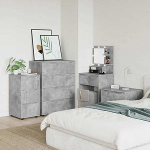 Aufbewahrungsschrank Beton Grau 40x48x81cm