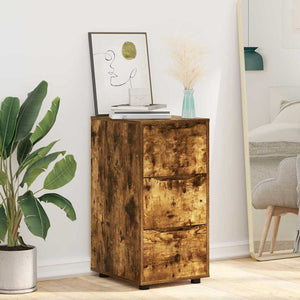 vidaXL Armoire de rangement Chêne fumé 40 x 48 x 81 cm