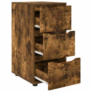vidaXL Armoire de rangement Chêne fumé 40 x 48 x 81 cm