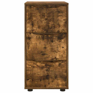 vidaXL Armoire de rangement Chêne fumé 40 x 48 x 81 cm