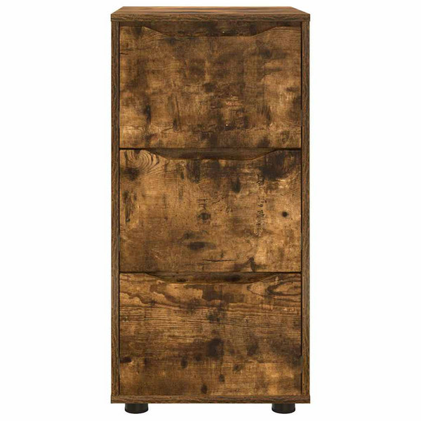 vidaXL Armoire de rangement Chêne fumé 40 x 48 x 81 cm