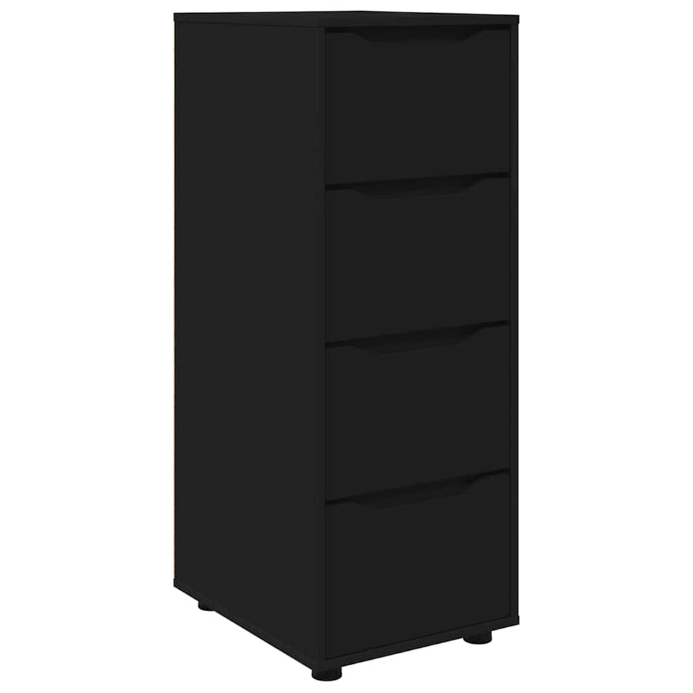 Schwarzer Aufbewahrungsschrank 40x48x105 cm