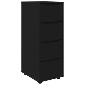 Schwarzer Aufbewahrungsschrank 40x48x105 cm