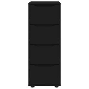 Schwarzer Aufbewahrungsschrank 40x48x105 cm