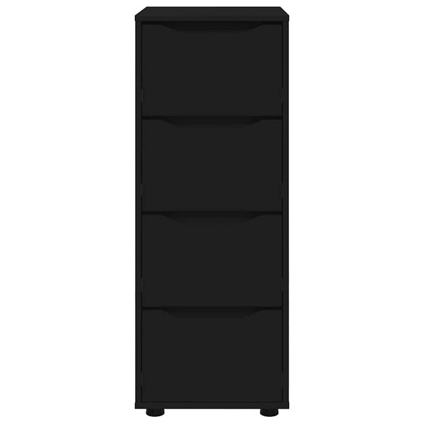 Schwarzer Aufbewahrungsschrank 40x48x105 cm