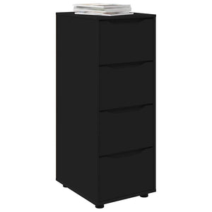 Schwarzer Aufbewahrungsschrank 40x48x105 cm