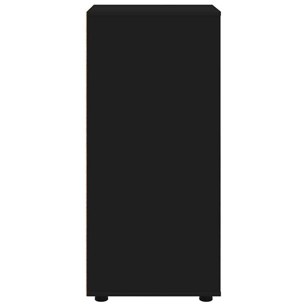 Schwarzer Aufbewahrungsschrank 40x48x105 cm