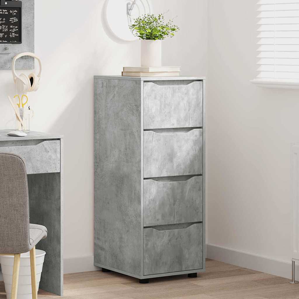 Aufbewahrungsschrank Beton Grau 40x48x105cm