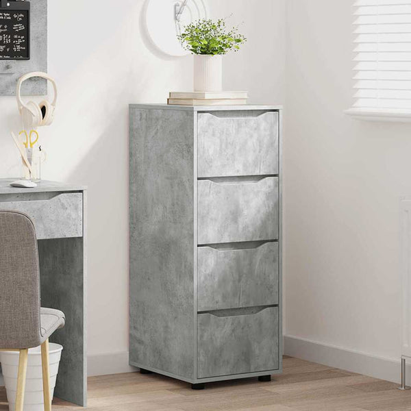 Aufbewahrungsschrank Beton Grau 40x48x105cm