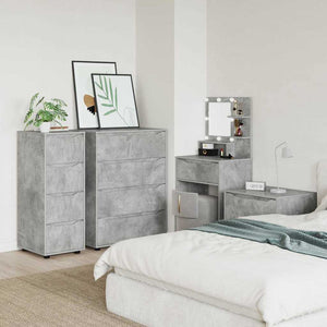 Aufbewahrungsschrank Beton Grau 40x48x105cm