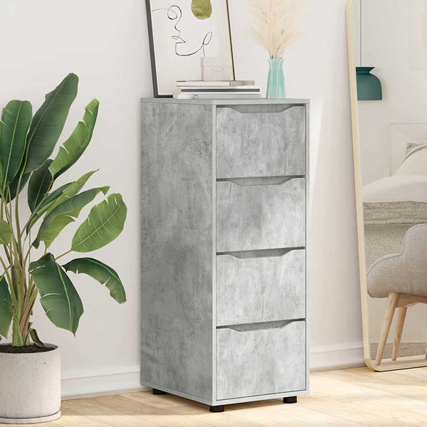Aufbewahrungsschrank Beton Grau 40x48x105cm