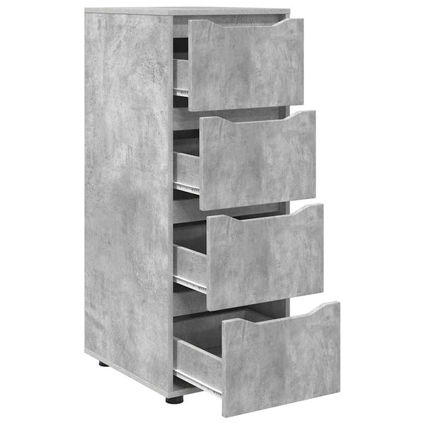 Aufbewahrungsschrank Beton Grau 40x48x105cm