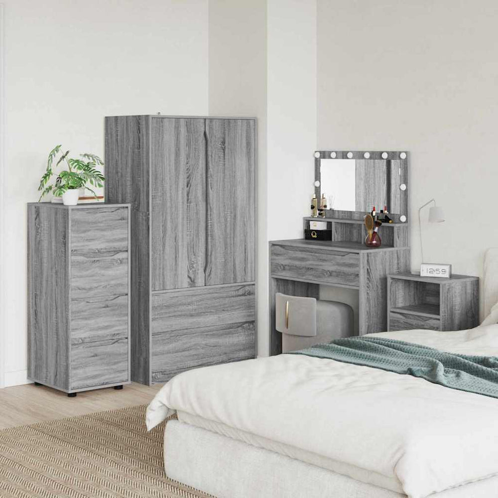 Aufbewahrungsschrank Sonoma Grau 40x48x105 cm