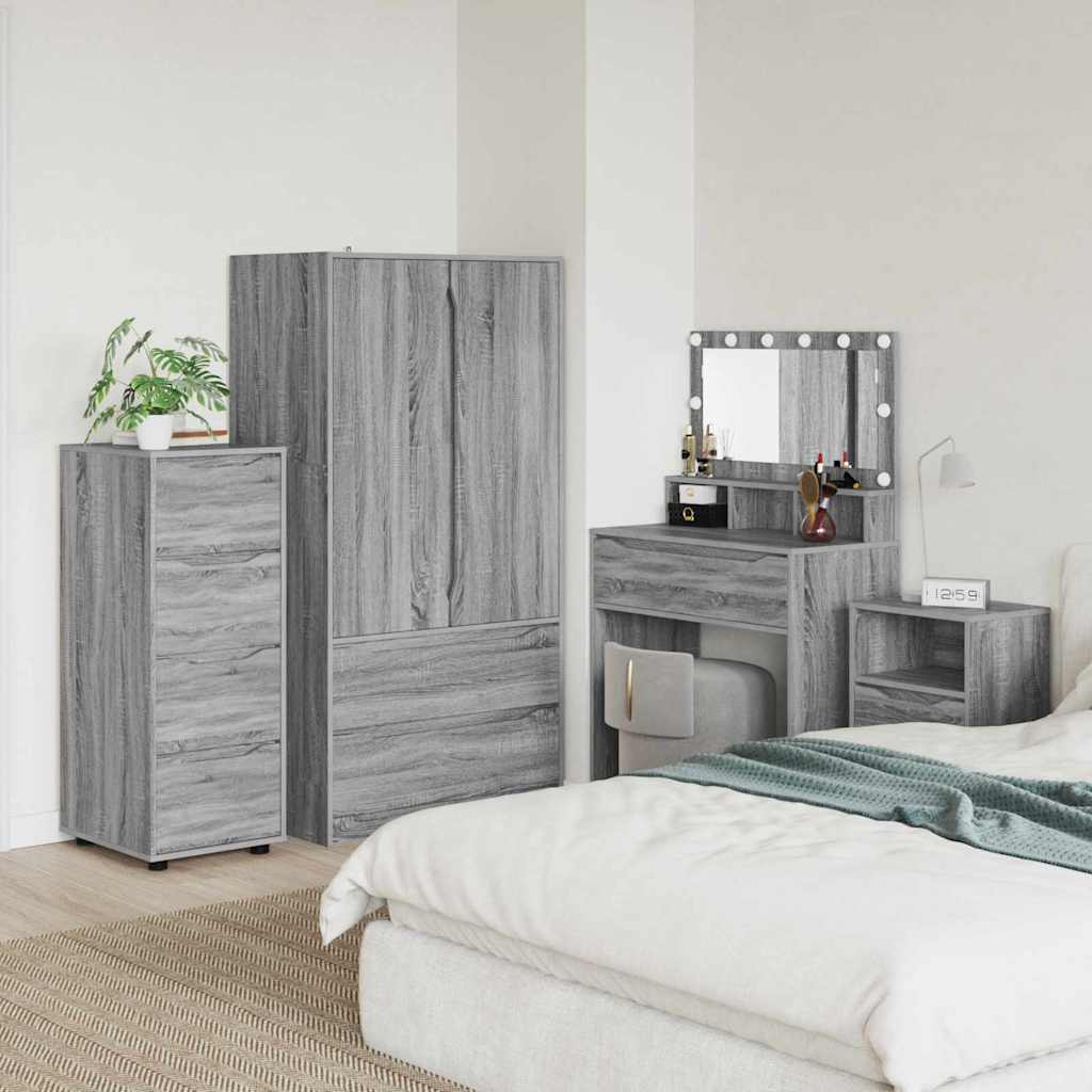Aufbewahrungsschrank Sonoma Grau 40x48x105 cm