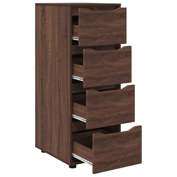 Aufbewahrungsschrank Braun Eichen-Optik 40x48x105 cm