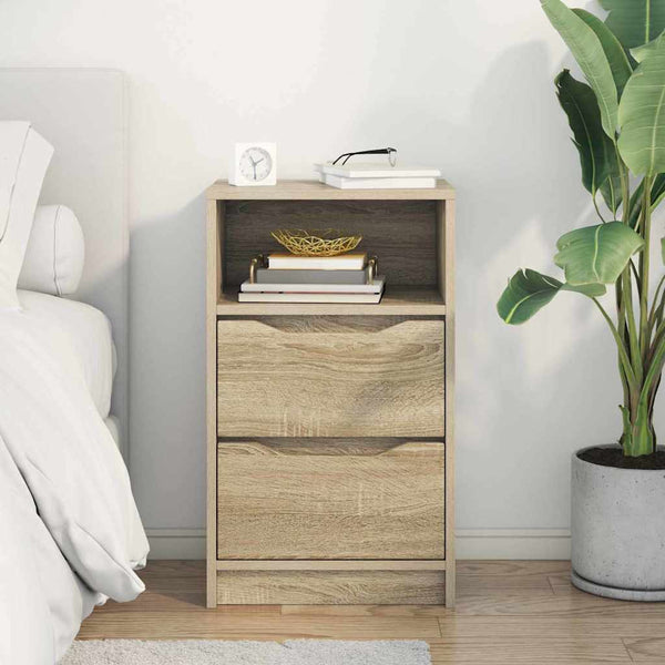 vidaXL Table de chevet chêne sonoma 40 x 30 x 467 cm bois d'ingénierie