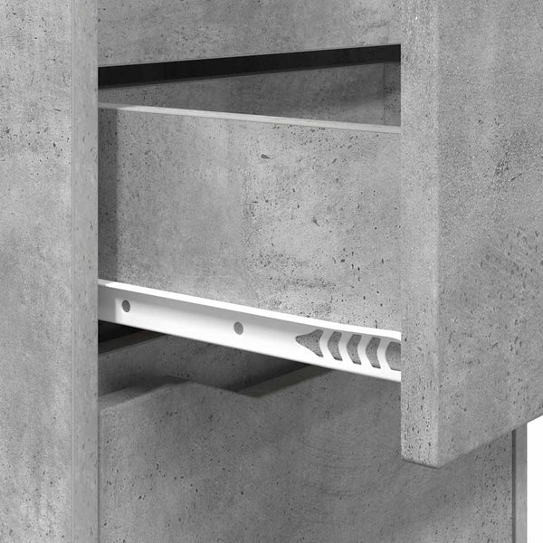 Beton Grau Nachttisch 40x30 cm
