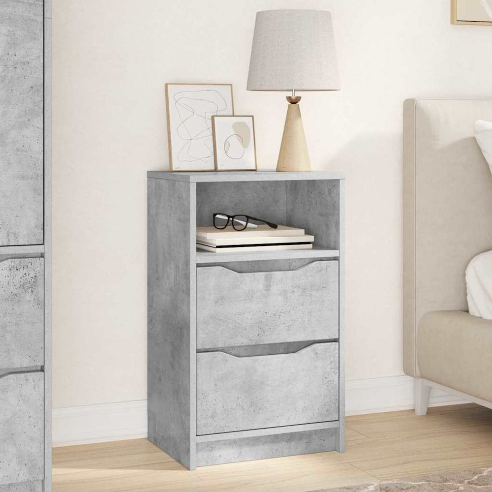 Beton Grau Nachttisch 40x30 cm