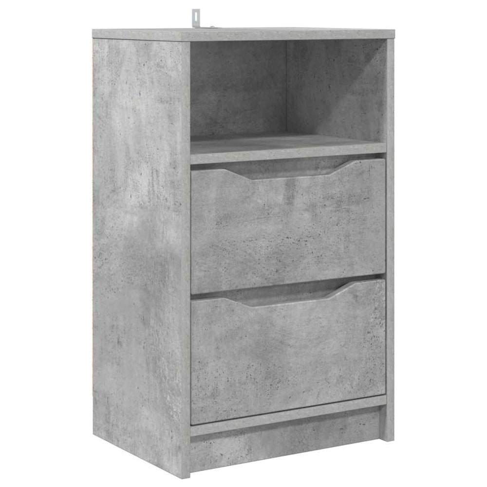 Beton Grau Nachttisch 40x30 cm