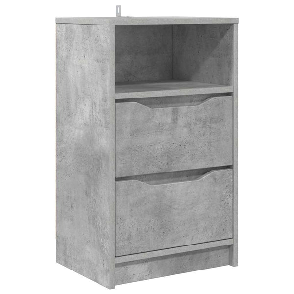 Beton Grau Nachttisch 40x30 cm