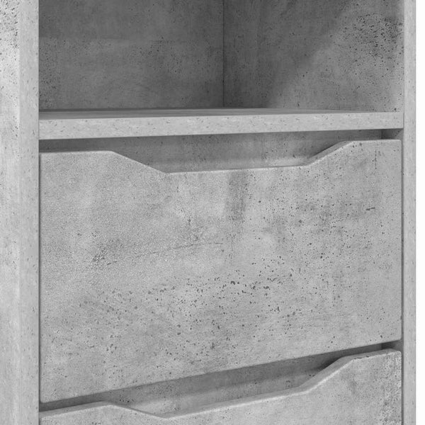 Nachttische 2er Set Beton Grau
