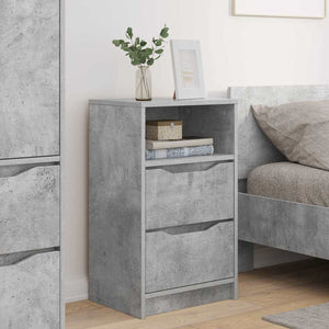 Nachttische 2er Set Beton Grau