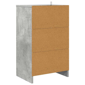 Nachttische 2er Set Beton Grau