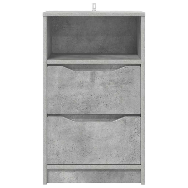 Nachttische 2er Set Beton Grau