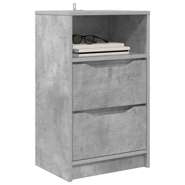 Nachttische 2er Set Beton Grau