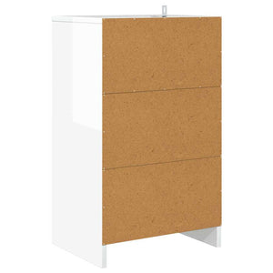 Weißer Nachttisch Hochglanz 40cm