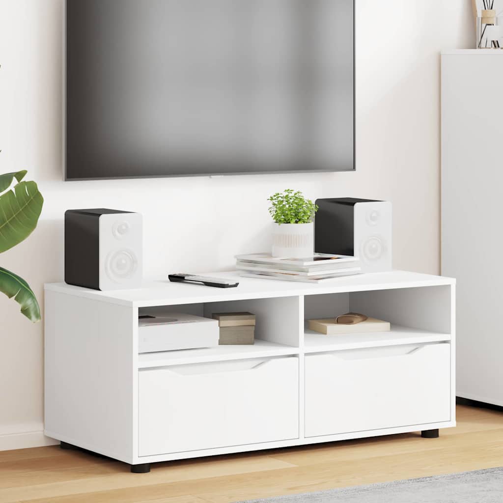 Weißer TV-Schrank mit Schubladen