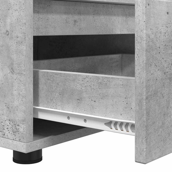Beton Grau TV-Schrank 100 cm