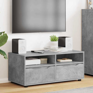 Beton Grau TV-Schrank 100 cm