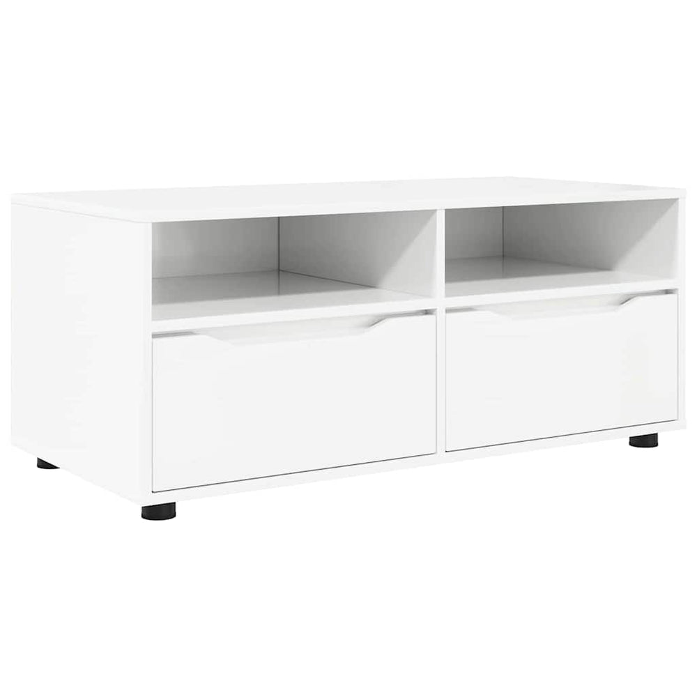TV-Schrank Hochglanz Weiß 100 cm