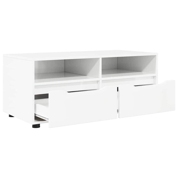 TV-Schrank Hochglanz Weiß 100 cm