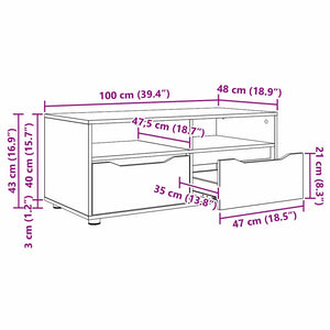TV-Schrank Altholz 100cm