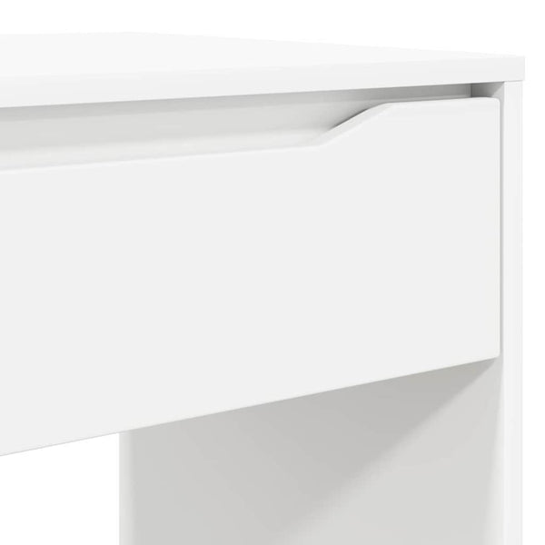 Weißer Schreibtisch mit Schublade, 100 cm