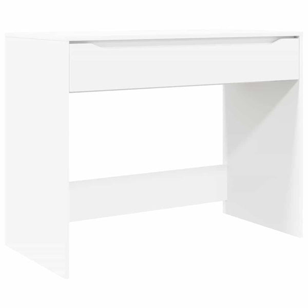 Weißer Schreibtisch mit Schublade, 100 cm