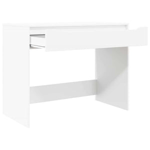 Weißer Schreibtisch mit Schublade, 100 cm