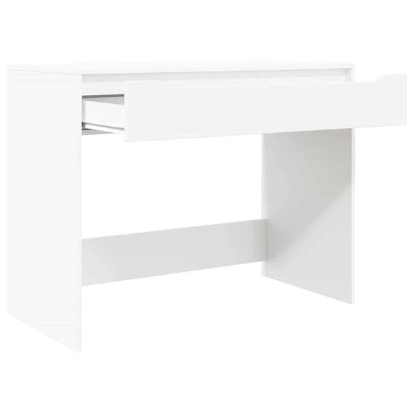 Weißer Schreibtisch mit Schublade, 100 cm