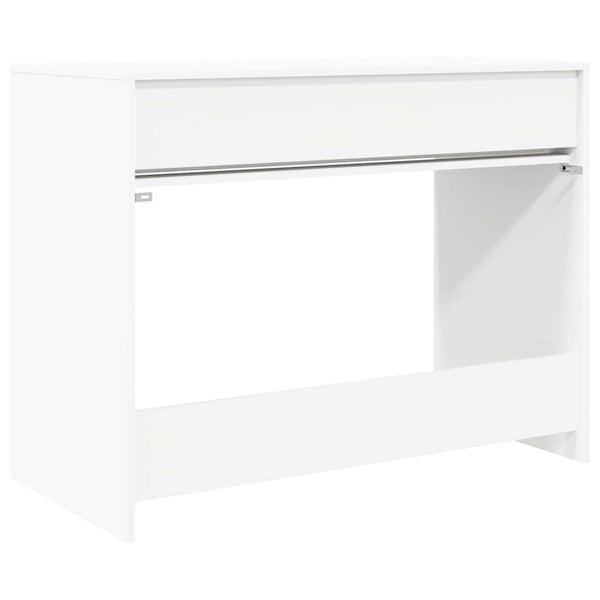 Weißer Schreibtisch mit Schublade, 100 cm