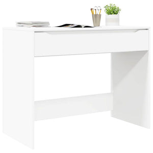 Weißer Schreibtisch mit Schublade, 100 cm