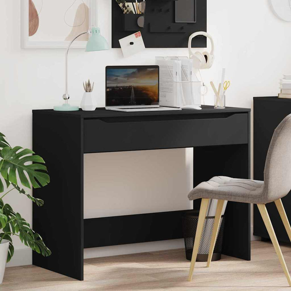 Schwarzer Schreibtisch 100x50 cm