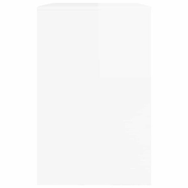 Weißer Hochglanz Schreibtisch 100cm