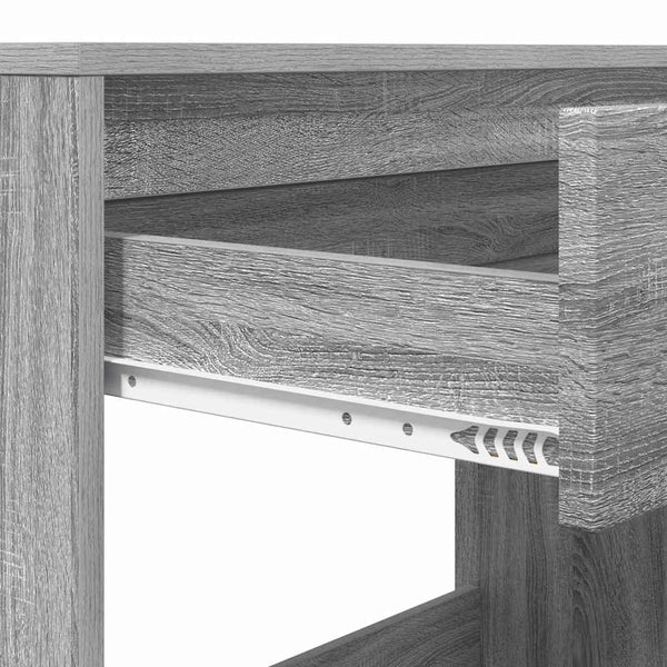 Schreibtisch Sonoma Grau 100cm mit Schublade