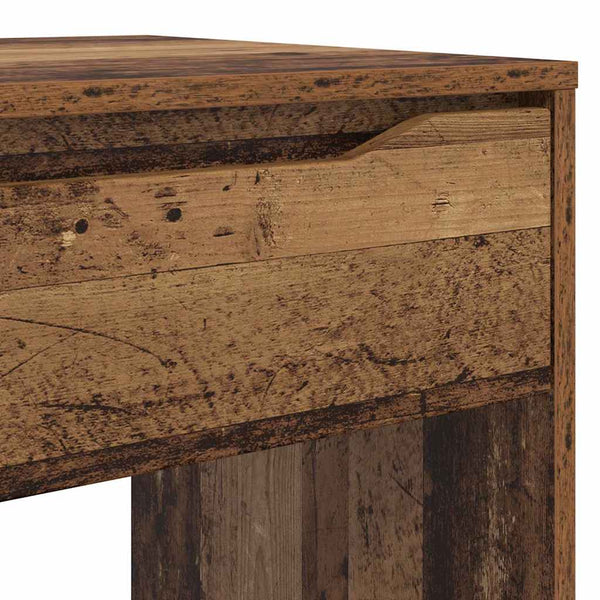 Schreibtisch Altholz 100 cm mit Schublade