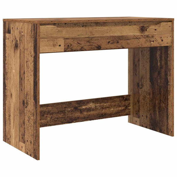 Schreibtisch Altholz 100 cm mit Schublade