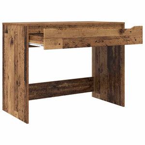 Schreibtisch Altholz 100 cm mit Schublade