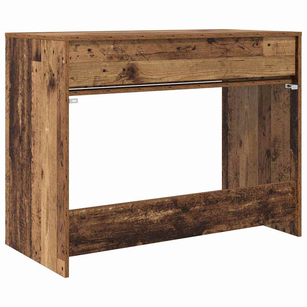 Schreibtisch Altholz 100 cm mit Schublade