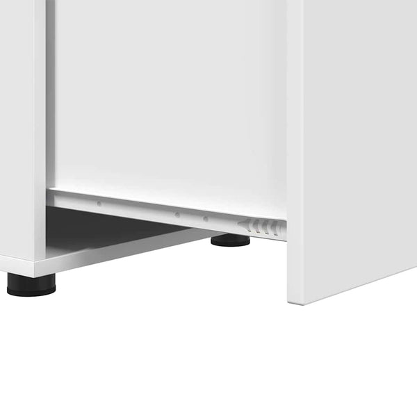 Weißer Badezimmerschrank Holzwerkstoff 40,5 cm